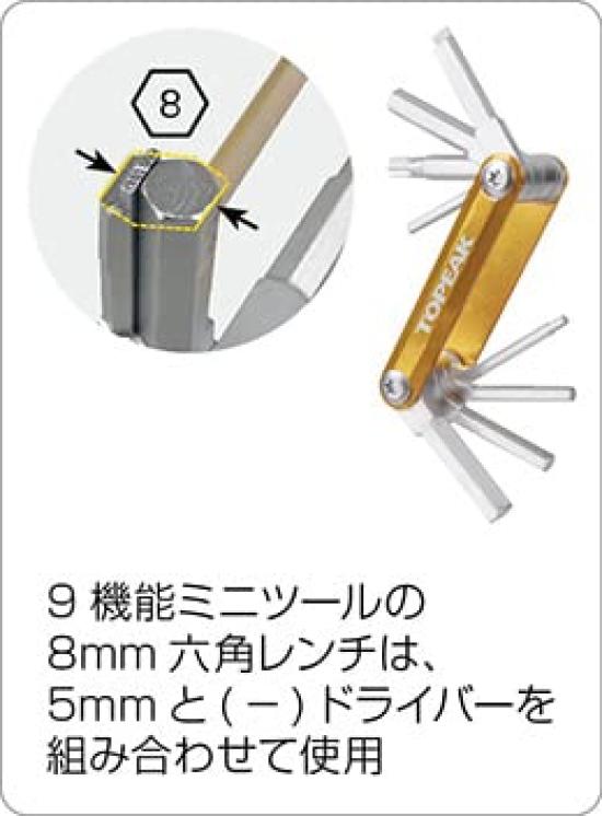 TOPEAK TPK Burn Tool Combo TOL49400 Bar Ends Tool (with Built-in Holder)