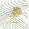 Chinese Style Handmade Book Mark Golden Lotus Sunflower Bookmarks Reading Marker For Book Lover Gifts For Friend
