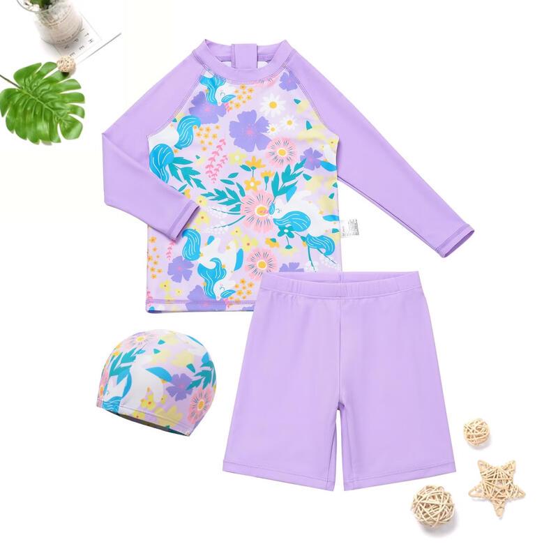Girls  Wisteria Floral Two-Piece Swimsuit