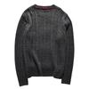 No Replenishment Wool + Log Tencel! Export Men's Clothing Factory Balance Cargo with Logo Cut Off Casual Knitting Round Neck Sweater Men