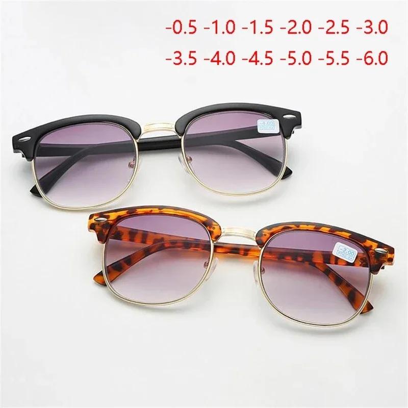 Mens Sun Glasses Unisex Eyeglasses Vintage Half Frame Glasses Frame Women Glasses Myopia Glasses