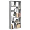 VidaXL Room Divider Shelf Sonoma Grey 67x25x161.5 Cm, Shelf, Bookcase, Storage Shelf, 858080