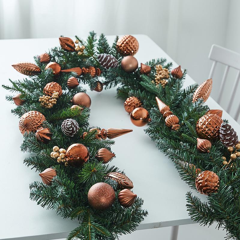 Christmas Wreath Vine Door & Wall Hanging Ornaments for Festive Atmosphere