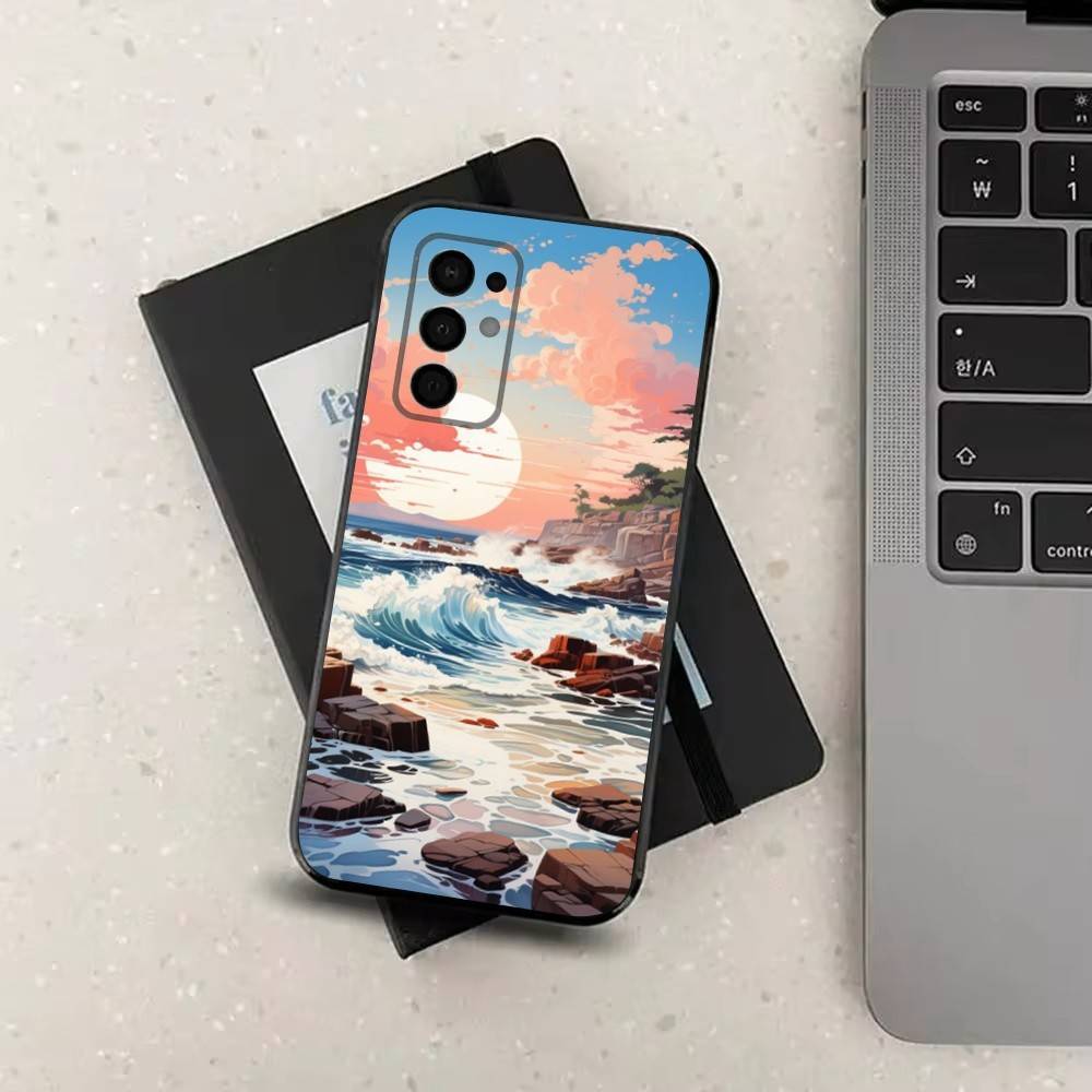 

Beautiful River For Samsung Galaxy A53,31,52,72,41,22,73,32,71,Note,J7,8,9,5G Soft Black Silicone Phone Case SamsungNote10Pro