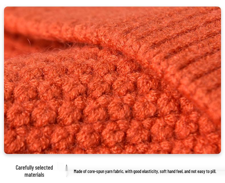 Thick Knit Wool Beanie: Winter Warm, Cold-Proof, Windproof, Ear Protection Hat for Men & Women