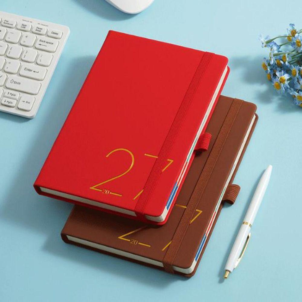 12 Months A5 Agenda Planning Notebook Wear-resistant To-do List Notebook  Stationery