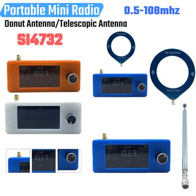 SI4732 0,5-108MHz DSP-Chip Taschen-Mini-Radio LSB USB AM FM FM/AM Radio 1,9-Zoll IPS-Bildschirm Allband-Radioempfänger mit Antenne
