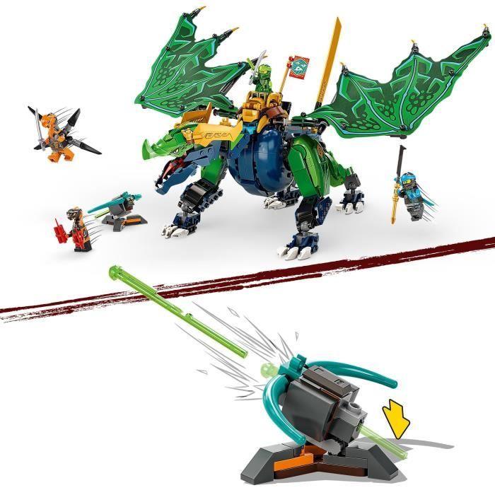 Lego 71766 ninjago le dragon légendaire de lloyd, figurines de ninja lloyd, nya avec épée, jouet de dragon, pour enfants 8 ans