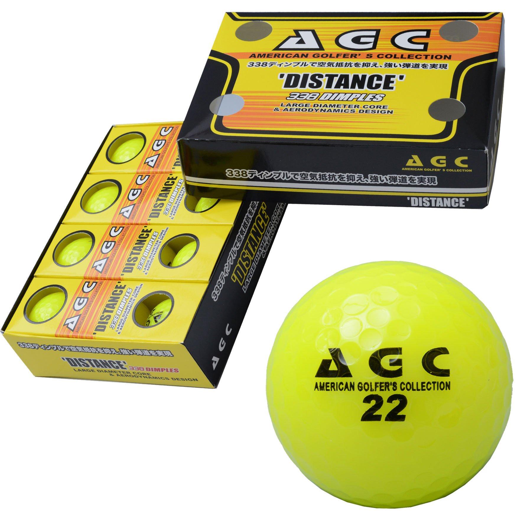 

LEZAX Golf Ball AGC 2 Piece 1 Dozen Neon Yellow YE (12 Pieces) AGBA-4714