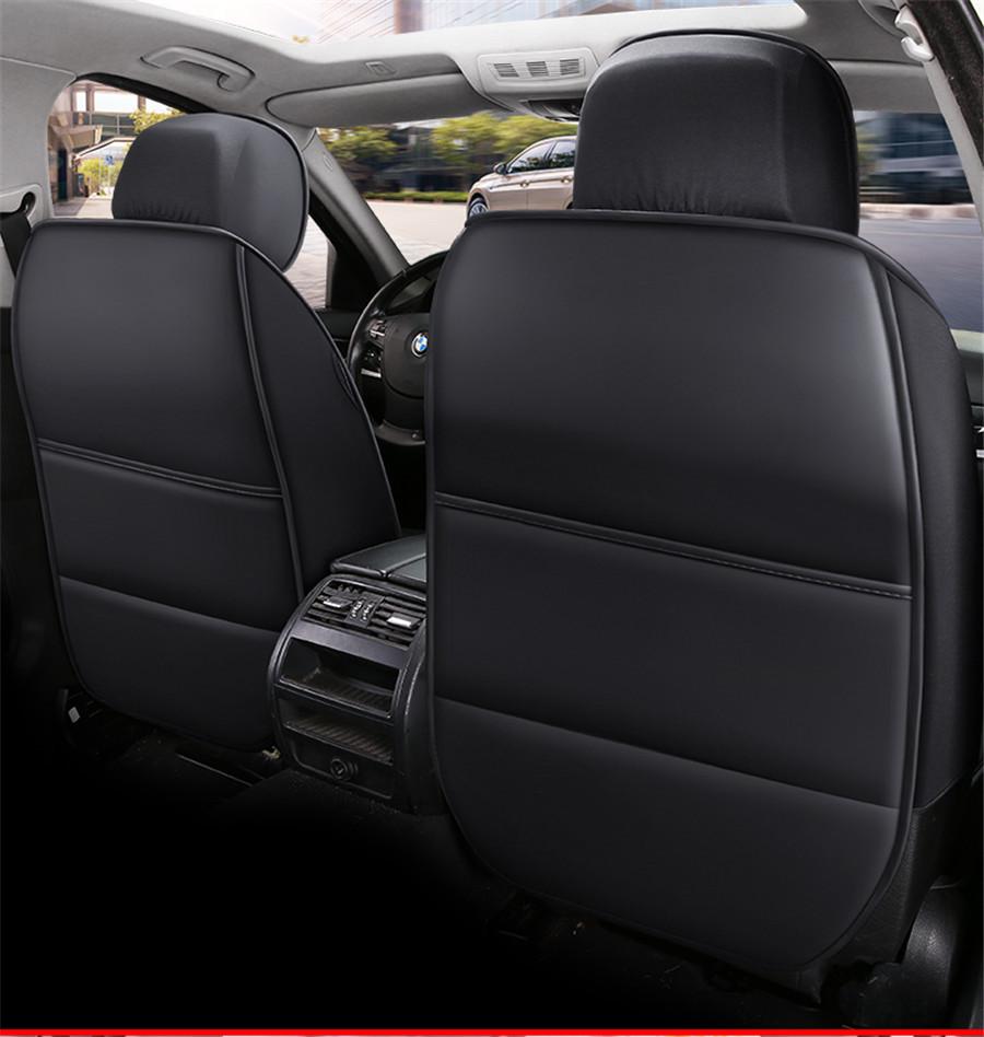Universal Luxury Stripe Wear-resistant PU Leather 5D Surround Breathable Auto Car Seat Covers Car Interior Accessories