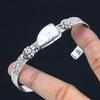 Billion Dendrit Opal Edelstein 925 Silber Geburtstag Art Deco Neu Armreif