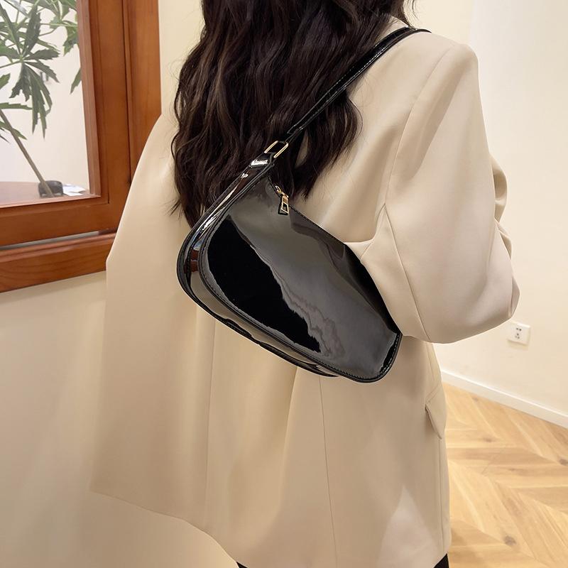 Retro Solid Color PU Leather Shoulder Underarm Bag Women's Fashion Handbags Casual Purses and Handbag Ladies Hobo Bags