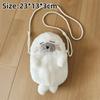 Casual Adjustable Straps Seal Shoulder Pouch Cute Thickened Seal Handbag Lightweight Soft Crossbody Bag Gifts