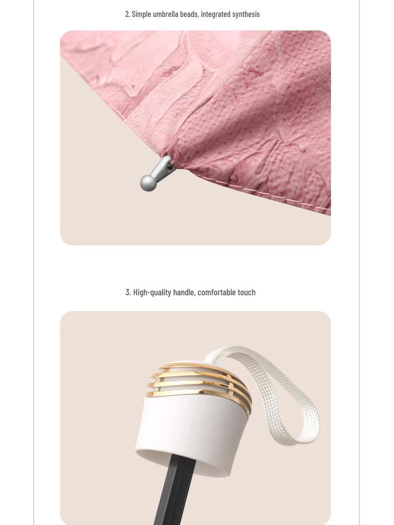 Wendbarer Doppelschichtiger Faltbarer Sonnen- & Regenschirm mit Hochwertigem UV-Schutz und Design im Nationalstil