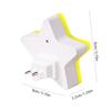 1 piece of star shaped light controlled night light (yellow) European standard