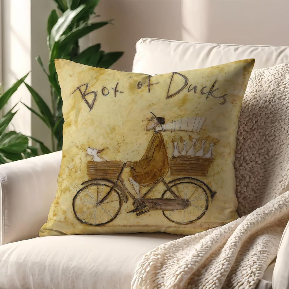 SSam TToft Copricuscino Artistico Per Cuscino Stampa Decorazione Divano Casa Auto Stanza Caffetteria Ufficio Semplicità Nordica