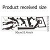 Slam Dunk Sequence Basketball Wall Sticker Self-Adhesive Removable for Boys Room Gym Style Home Decor