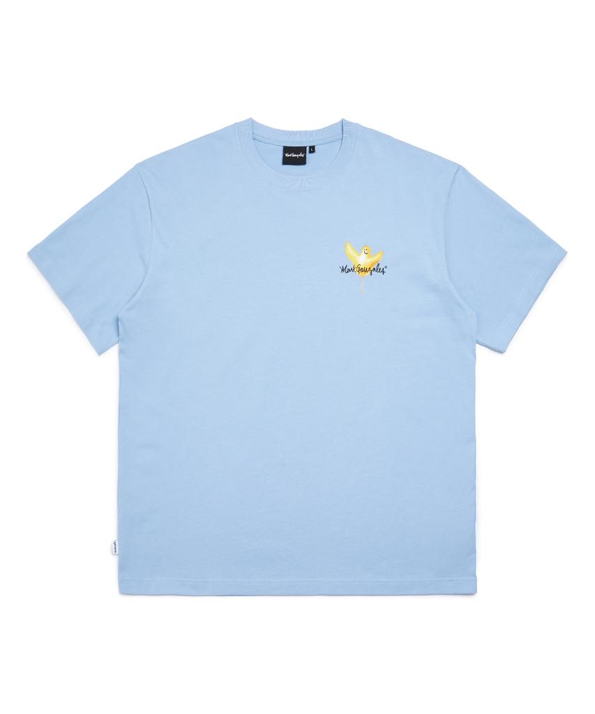 Mark Gonzales Balloon Angel Graphic T-Shirt - Sky Blue