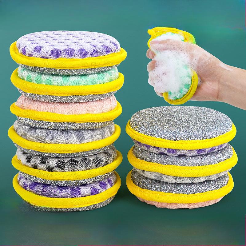

1/5/10/20 шт. двухсторонняя губка для мытья сковородок, кастрюль, тарелок, губка для мытья посуды, бытовые чистящие средства, щетки для мытья посуды 20 PCS