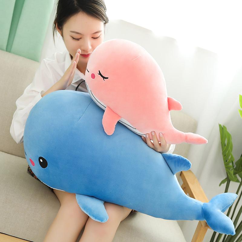 35Cm Whale Plush Toy Soft Plush Stuffed Dolphin Doll Cushion Pillow Home Decor