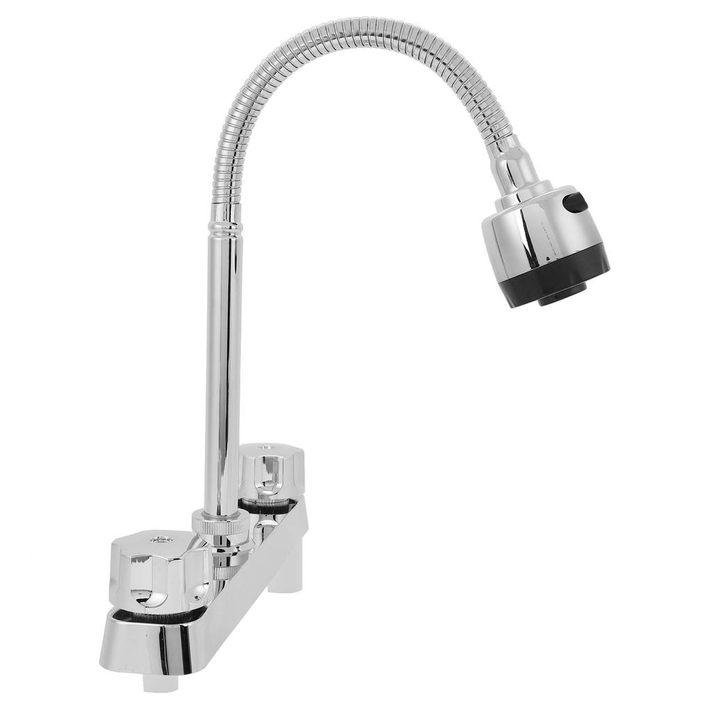 RV Kitchen Faucet with Flexible Arc 360 Degree Rotatable Dual Function Sprayer for Motorhomes Travel Trailer Camping Car