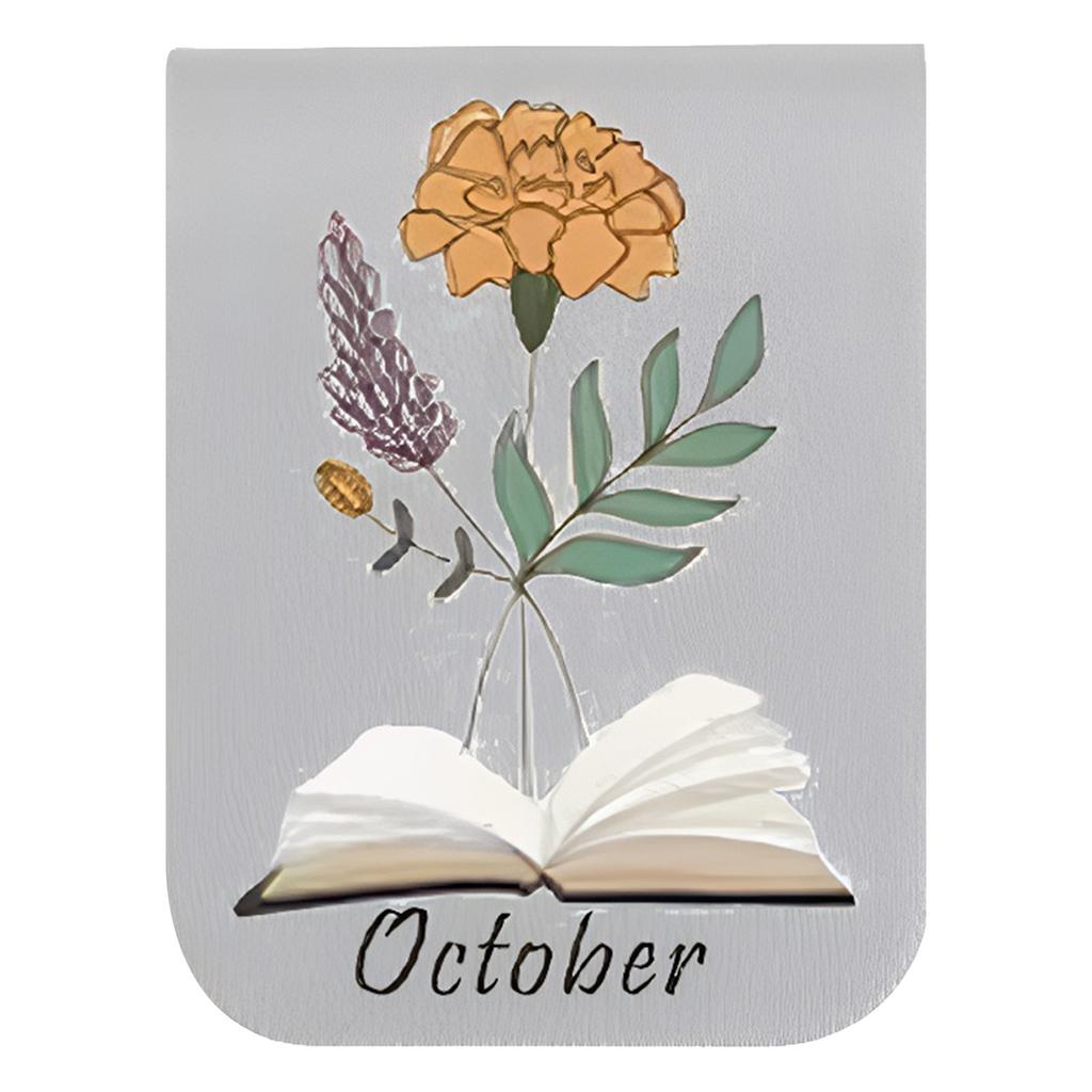 1pc Magnetic Bookmark Floral and Botanical Design Flower Fairy Bookmark for Readers Teachers and Students