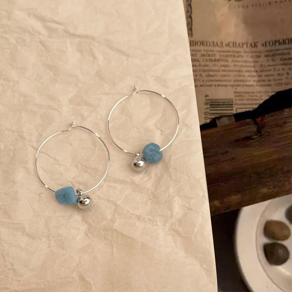 Personalized Minimalist Circle Earrings 1 pair