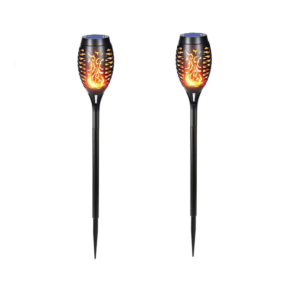 1/2/4/6/8/10Pcs Solar Flame Torch Lights Flickering Light Waterproof Garden Decoration Outdoor Lawn Path Yard Patio Floor Lamps