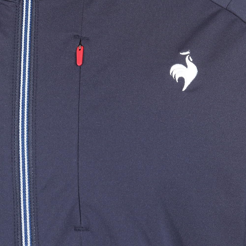 Coq Sportif Blouson Water Light Rain Windproof Golf QGMXJK01 NV00 3L [Le Golf] [Stretch Forcer] Repellent, Compatible, Knit, Stretch, Cover, Men's