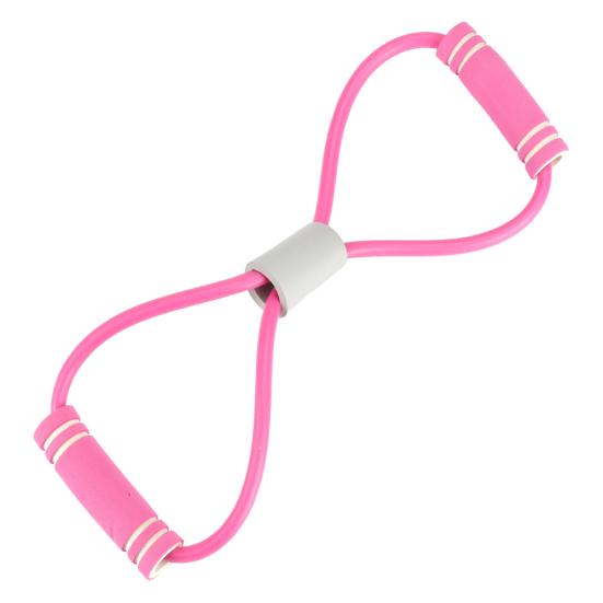 

Figure 8 Resistance Band with Handles for Workout Arm Back Shoulder Training Elastic Rope Yoga Gym Fitness Pulling Rope for Men Women рожевий