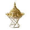 Guld Rökelsebrännare Utsökt Rostskyddad Metall Vintage Rökelsebrännare för Heminredning Sovrum