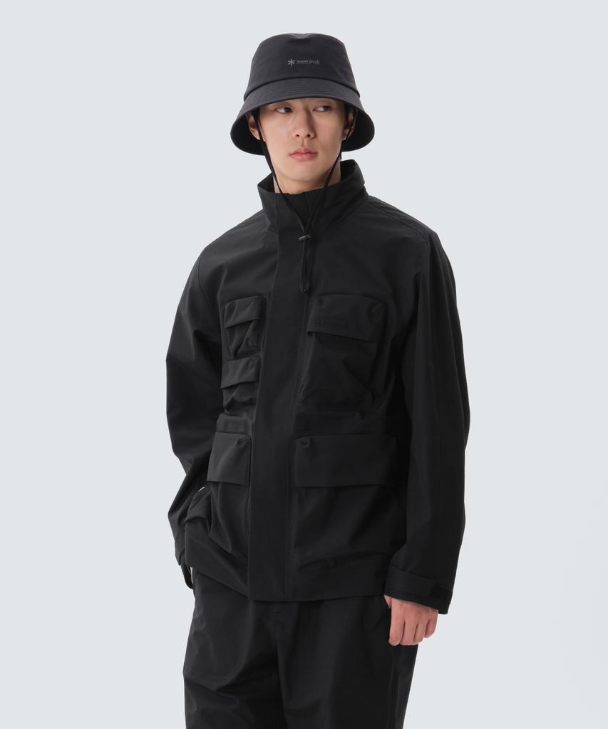 Snowpeak Apparel 3L Pertex Utility Waterproof Jacket (S25Zmpjk08) Black