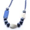 JMXD-Geometric Wood Necklace Women's Acrylic Bead Necklace New Accessories Exaggerated Jewelry
