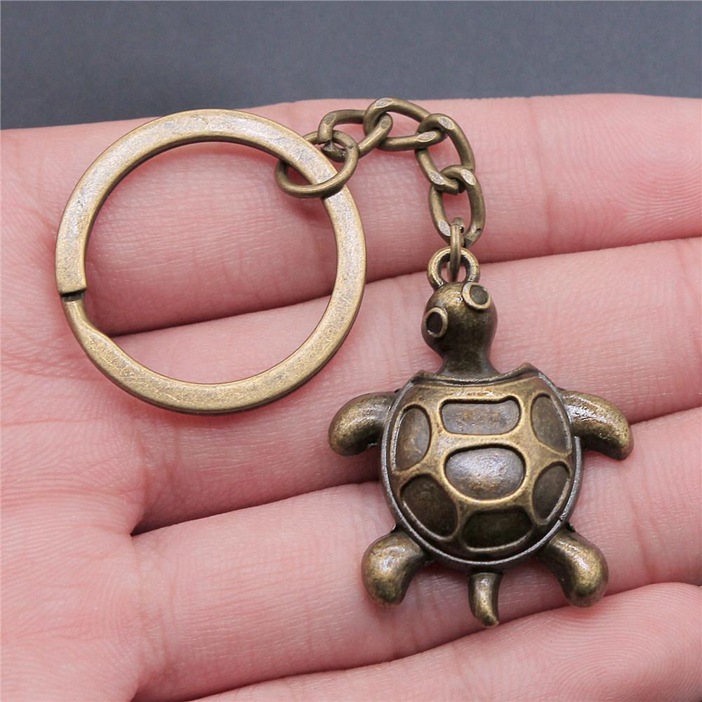 Starfish Shell Turtle Beach Ocean Keychain for Boys Trendy Boho Fathers Day Gift Classic Wallet Accessory