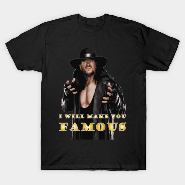 Men Black Print T-shirt Super Large TShirt undertaker No-Cut Transfer Paper Print Cotton Tshirt