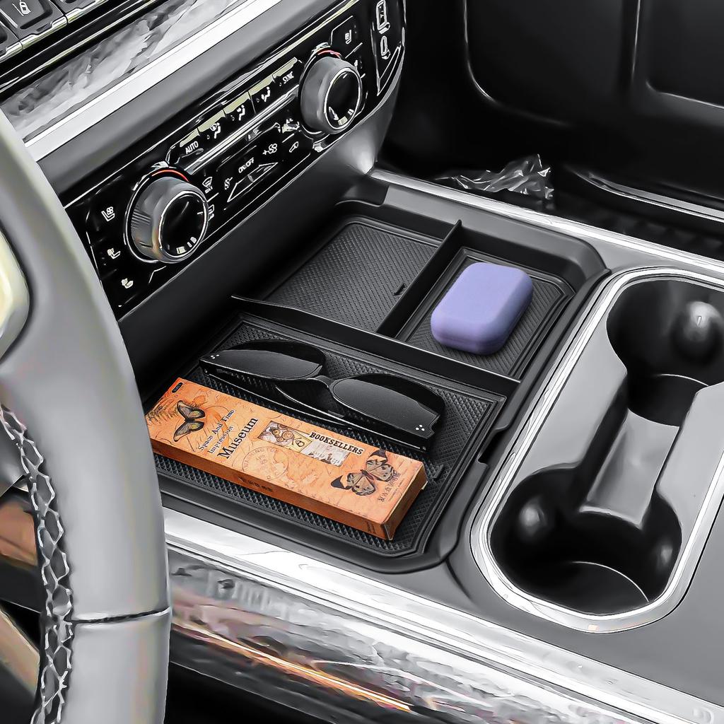 For 2025 2025 Chevy Chevrolet Silverado 2500HD 3500HD Middle Center Console Organizer Tray Armrest Box Storage Car Accessories