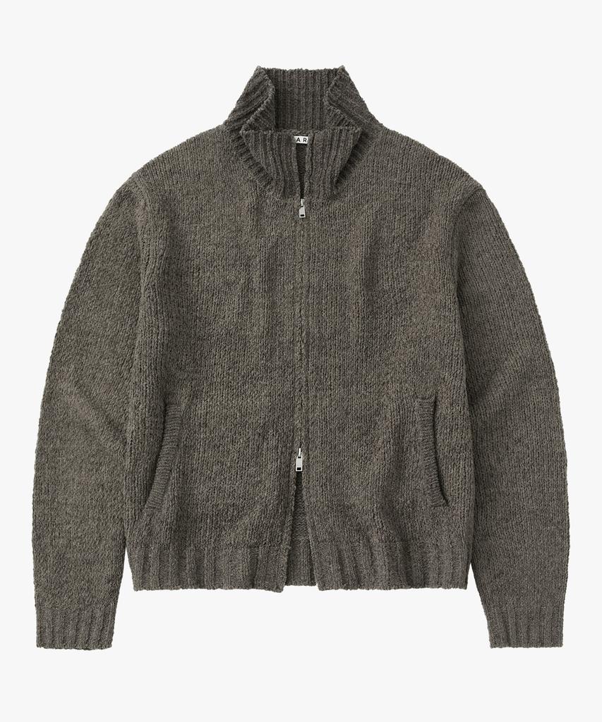 SUARE Boucle Crop Knit Zip-Up - 4 Colors