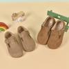 Girls' Shoes, New Spring and Autumn Models, Korean-style Children's Shallow Suede Shoes, Breathable Soft-soled Slip-on Birkenstock Shoes