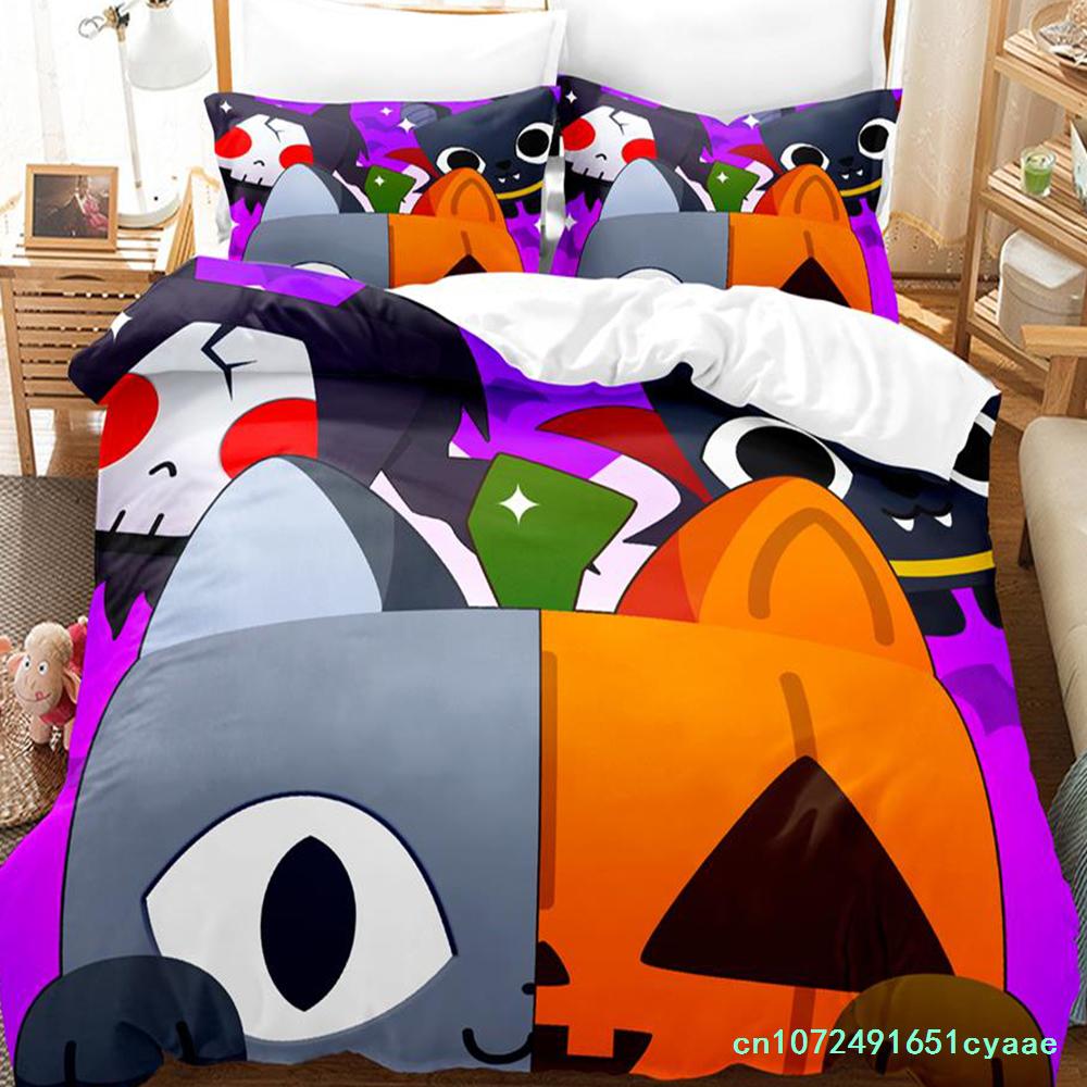 Game Pet Simulator X Bedding Set Single Twin Full Queen King Size Bed Set Adult Kid Bedroom Duvetcover Sets Parure De Lit Bed