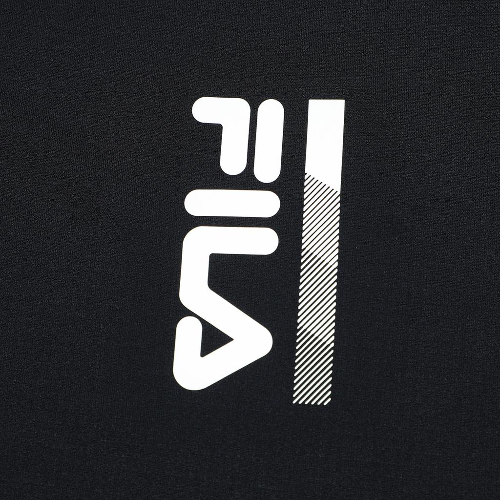 FILA Logo Round Neck Short Sleeve T-Shirt Men Tops Deep-Black A11M321117G-BK