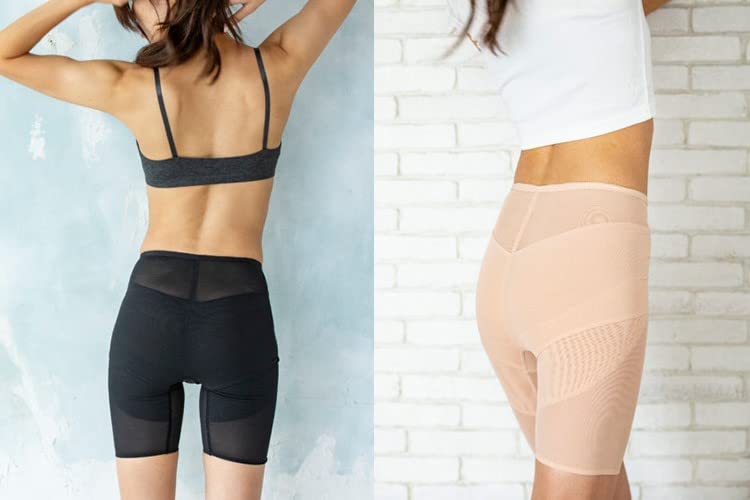 wear Bodywork Shorts LONG Pelvic Girdle Waist Pelvic Floor Muscles Patented Crotch Fabric Cotton BODY SPROUT [Just it] Non-Wired 100%