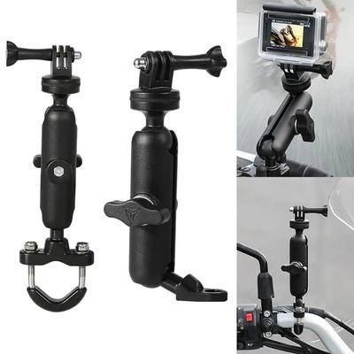 360 Draaibare Motorfiets Fiets Sport Camera Houder Stuur Spiegelbevestiging voor Insta 360 X3 / ONE X2/ONE R+Actiecamera's Accessoire
