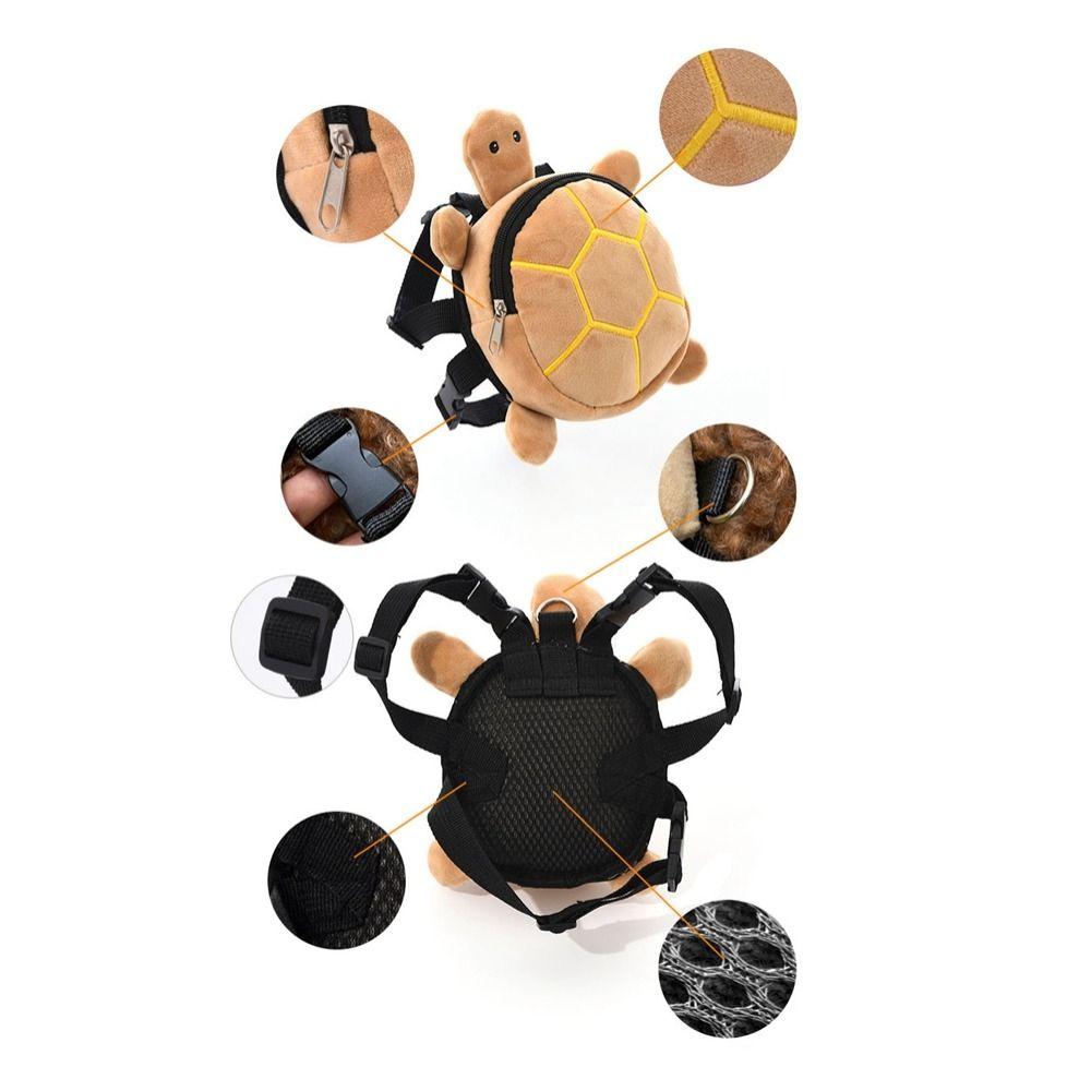 Plush Dog Self Backpack Turtle Shape Pet Knapsack Cute Pet Snack Bag Pet