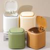 Non-slip Desktop Trash Can Press Type Paper Waste Bin Creative Garbage Storage Box  Desktop