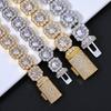 Hip Hop Zircon Full Diamond Rock Sugar Bracelet Light Luxury Accessories High-End Men'S Jewelry Jewelry