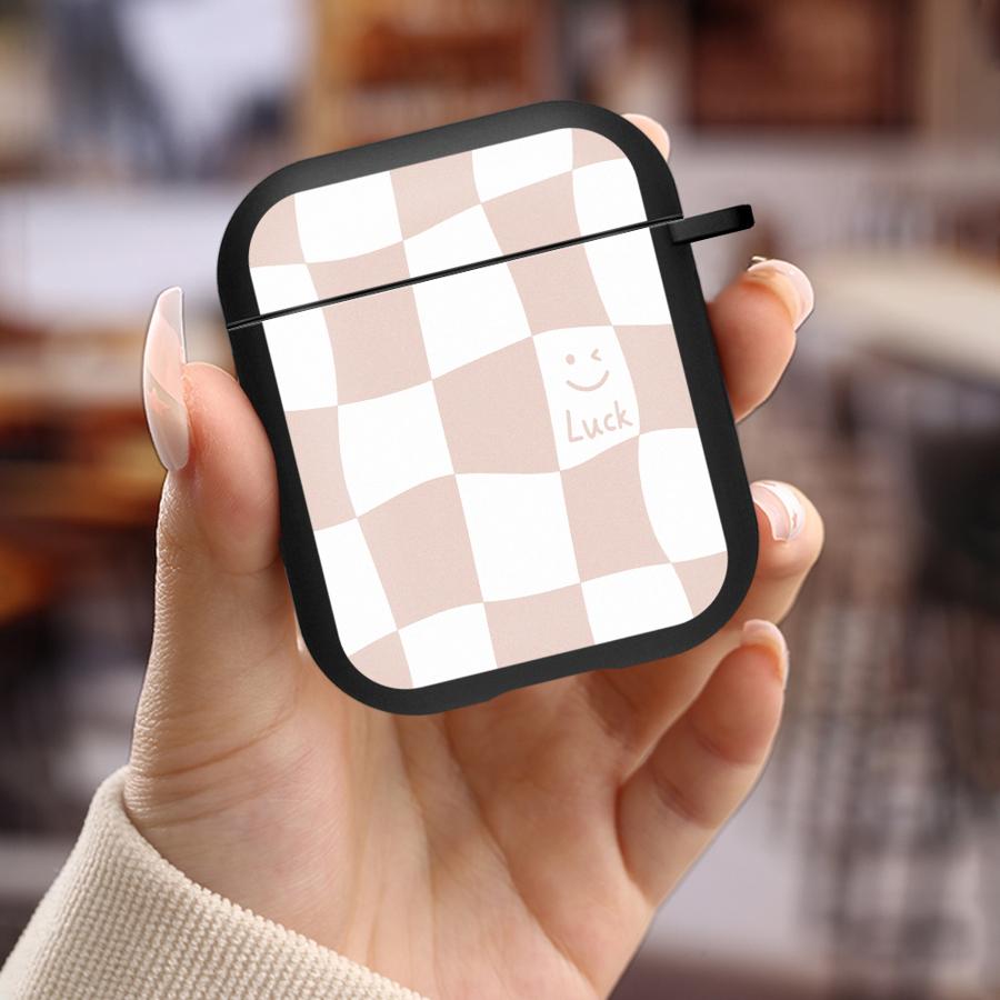 Happy Chessboard Pattern Earphone Cases Cover Case For Airpods Pro 3 Pro3 4 1 Pro2 2