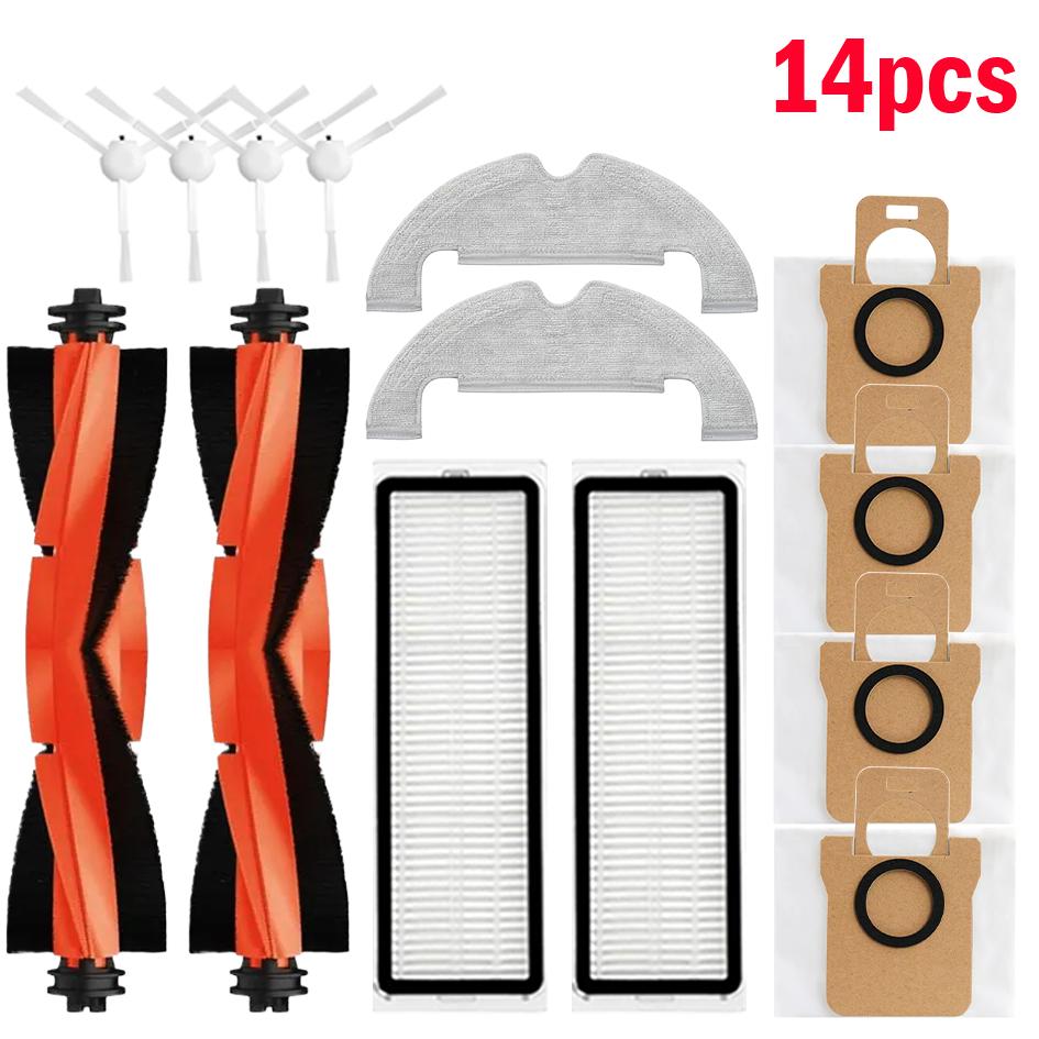 Pour Xiaomi Robot Aspirateur X10 Pièces de Rechange Brosse Principale Latérale Filtre Hepa Chiffon de Lavage Sac à poussière Accessoires