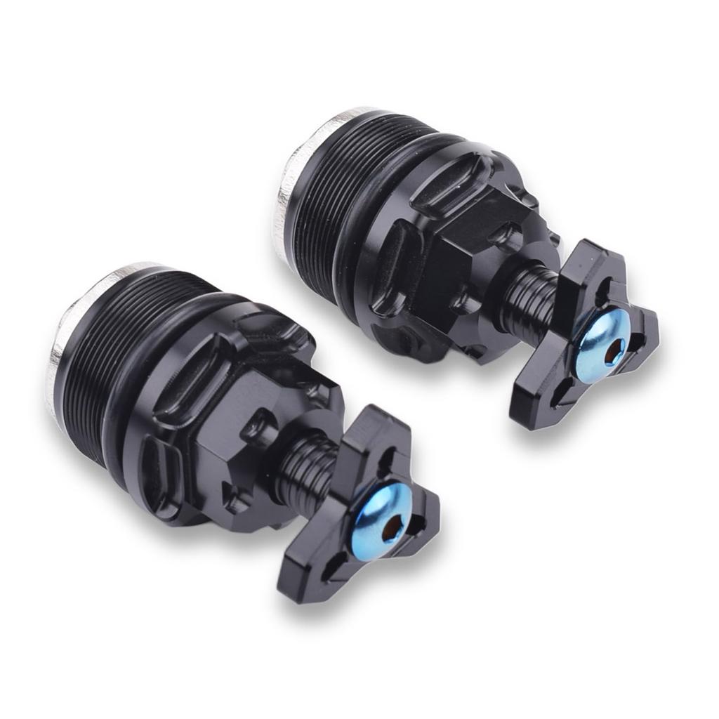 LEDISHUN Motorcycle Initial Adjuster (Left and Right Set) for Suzuki GSX250R, V-Strom 250, and GSR250 (All Models) (Black)