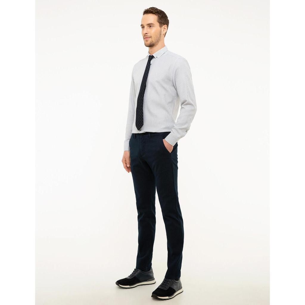 Buy Pierre Cardin Navy Blue Slim Fit 