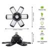 Adjustable 6-Leaf Folding LED Ceiling Light Bulb,E26/E27 Base,360° Wide Angle,Bright Garage Light,Warehouse,Basement,Workshop